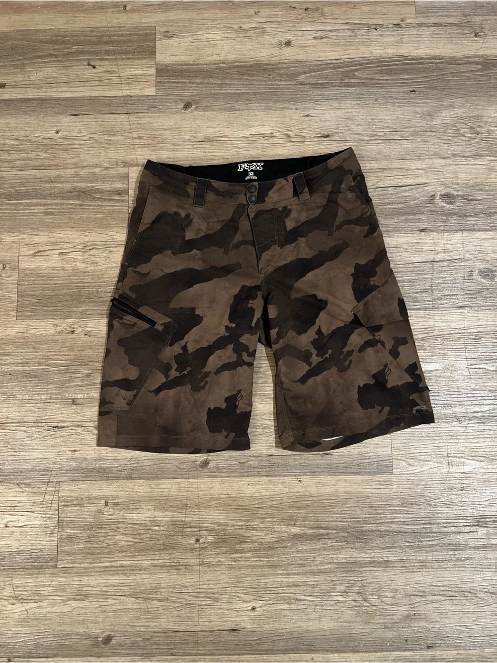 Fox Racing Mens 32 Camo Shorts Charcoal Grey Black Camouflage Camo Moto